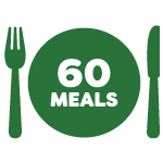 Click here for more information about $20 = 60 Meals